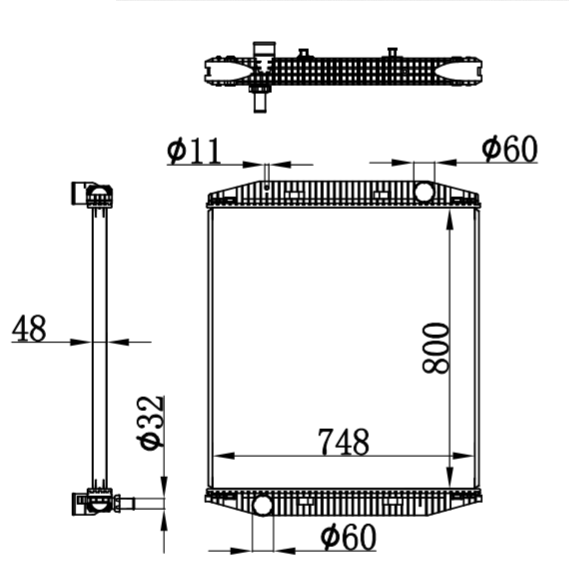 IVECO EROSTAR truck radiator 02- MT