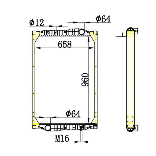 KASSBOHRER BUS radiator MT