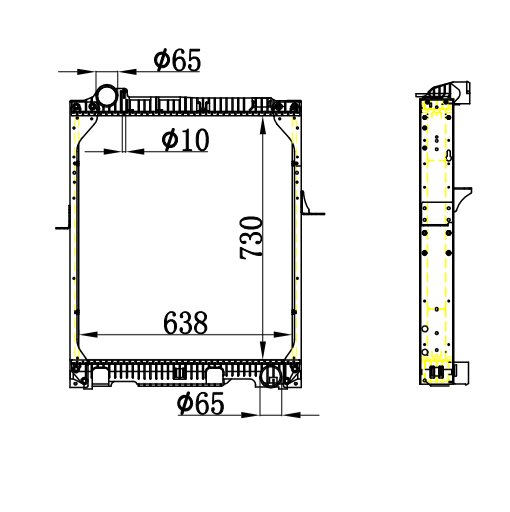 MERCEDES BENZ radiator NG 90 12 TONSMT 87-96 MT