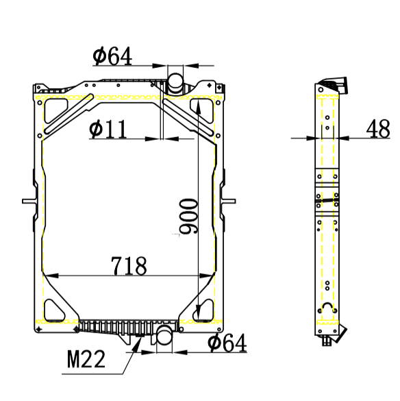 Volvo radiator 1665249 1676436 1676636 20536961 1665349 8112566 8112960 8113186 8149370 8149681 85000328 65463A