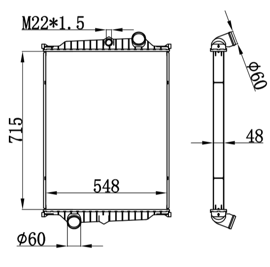 VOLVO FL 6 91-99 MT radiator