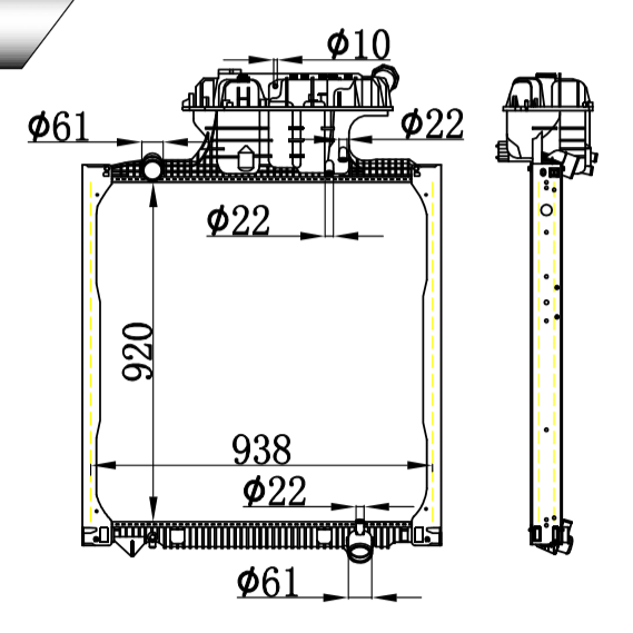 MAN TGA RADIATOR 81.06101.6512 81.06101.6459 81061016520 81061016512 81061016462 81061016469 81061016473 81061016477 81061016459