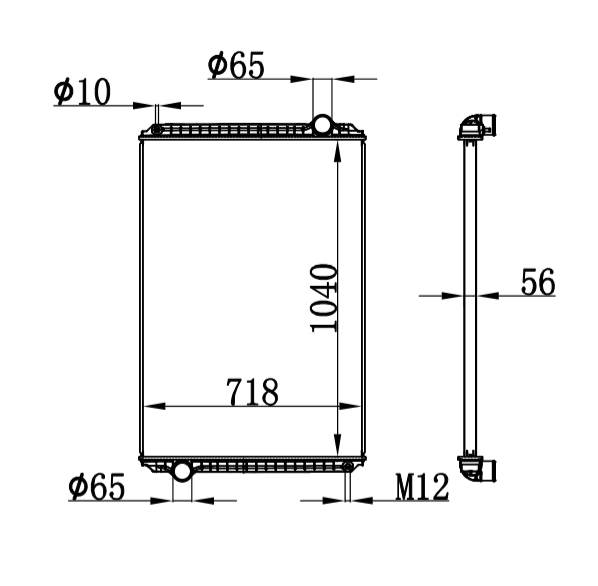 INTERNATIONAL 2554 RADIATOR OEM :1616363C91/1A17309/16988950 2006981C92 3A43704  1616363C91, 166413C9