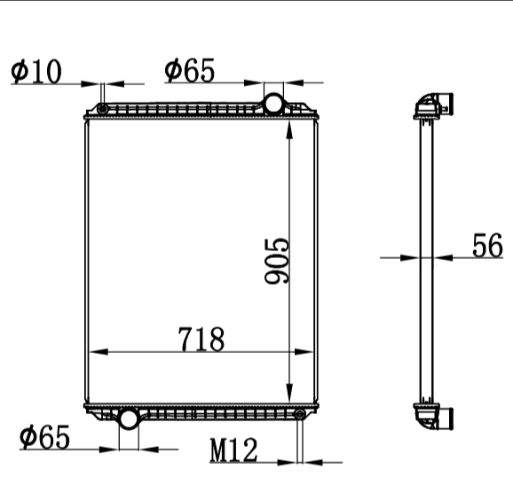 INTERNATIONAL 4900 RADIATOR 166413093 169745091 2020304C91/2022218C91