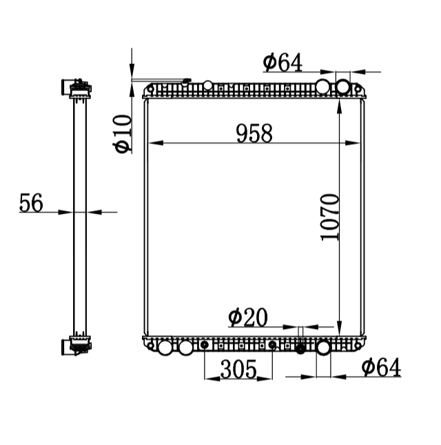 FREIGHTLINER CASCADIA radiator 0524936002 0526615020 0526620002 052662004 0527743002 1A0201190020, 3E