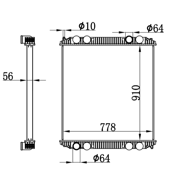 Radiator for Freightliner Century Columbia EX03AH00243SP,EXO3AH00243SP,05162239002,0516225001,0516255000, 0516255002, 05163797000, 0516380000,0516397001,1AH00016R,1AH00062R 1AH00081,1AH00081R