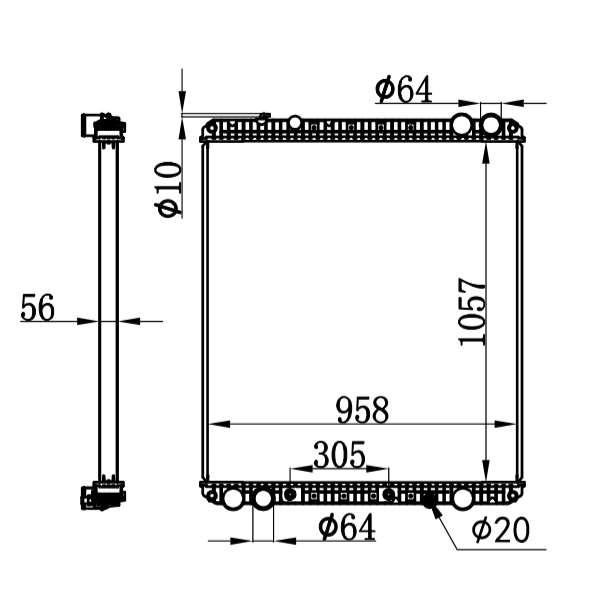 FREIGHTLINER 08- RADIATOR 0529917003 0527749003