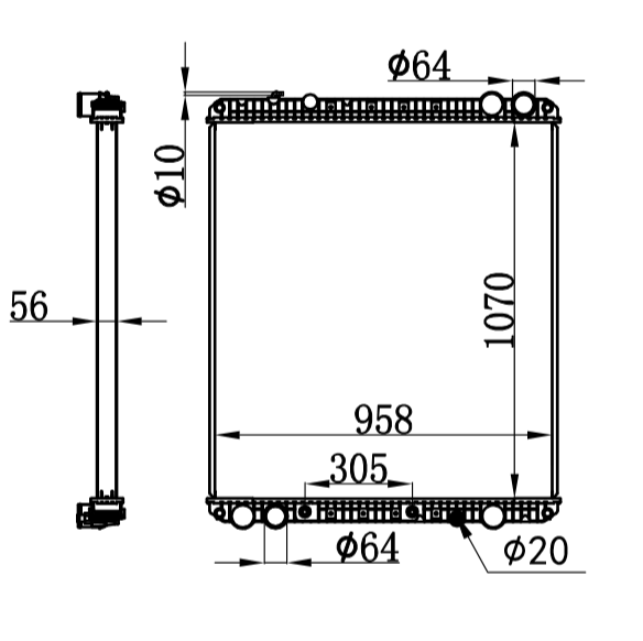 FREIGHTLINER CASCADIA RADIATOR 0526620005 0529617003,0527749003,A0526620005,A0526615021,3E0122800003, 3E01228, 1A0201190021, 0529617009, 052660005, A0526615015,3E0122690003,A0527749003,A0529617003,MOD3S0581790003