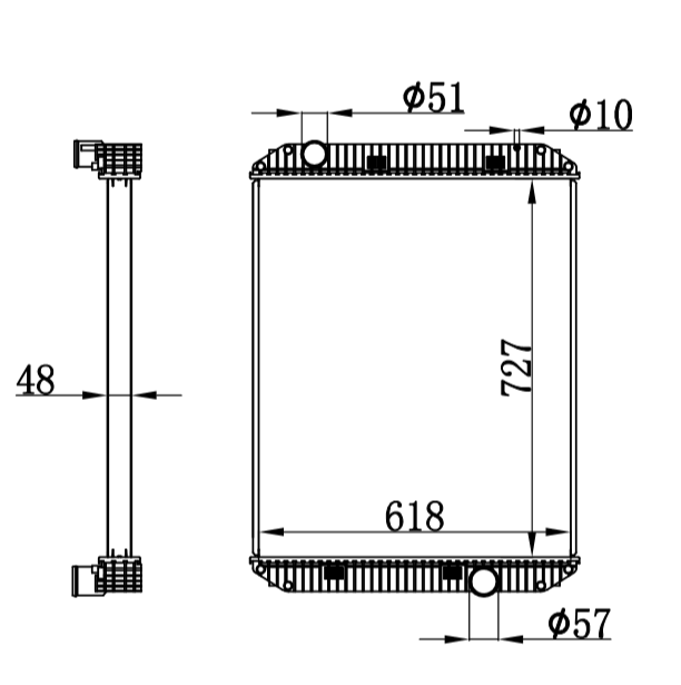 Freightliner Radiator 1AH00068S,2AH00032,2AH00067,2AH00068,2AH00088,310021T,3AH00196SP,BHT66050,68050