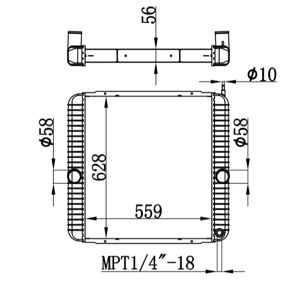 INTERNATIONAL RADIATOR 2586419091 3E016250000