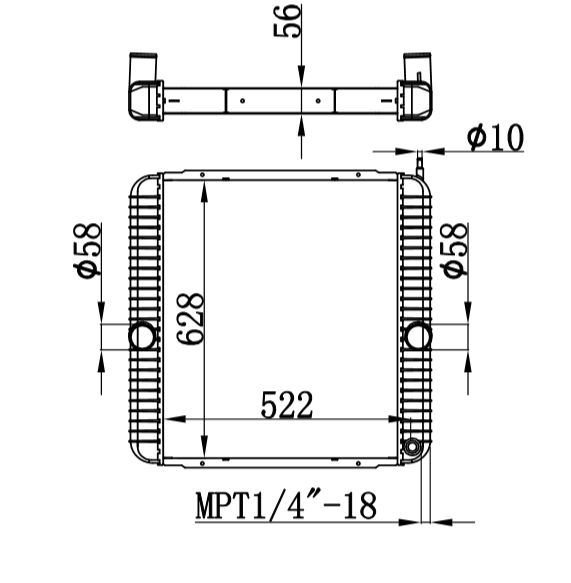  Ford Truck Radiator 2504905C92,3E009551000,4C4Z8005HA,TR9328,NAV08,CR9328,437365S,6400-08ST,CTVTX61252