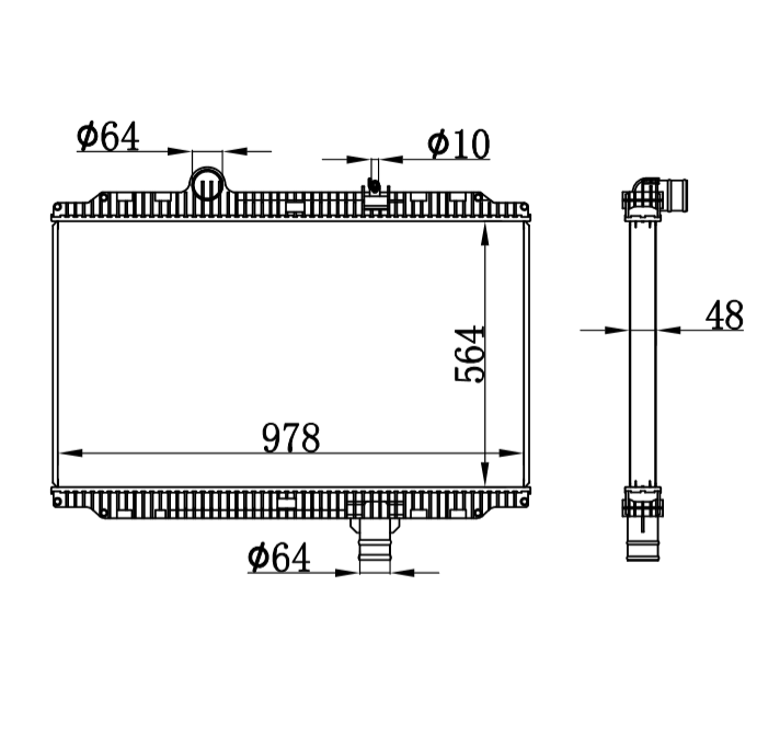 Kenworth RADIATOR N3994001,N3994002,F3161221202010,F3161221122110,F3161221202110, F3161221202120,F3161221222110,F3161221222120,F3161222021030,F3161222101030,F3161222121030,F3161222201030,F3161222101040,CTVTM82893,8289,CTVTU82893,BEHCH5408,BHTH5408,H5408,K