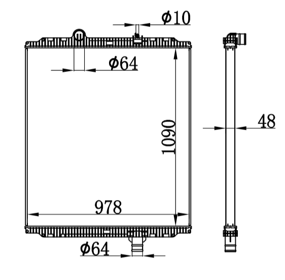 KENWORTH W900/PETERBİLT RADIATOR N9414001,F3160851112310,F3160851101310,F3160851101330,F316085110134