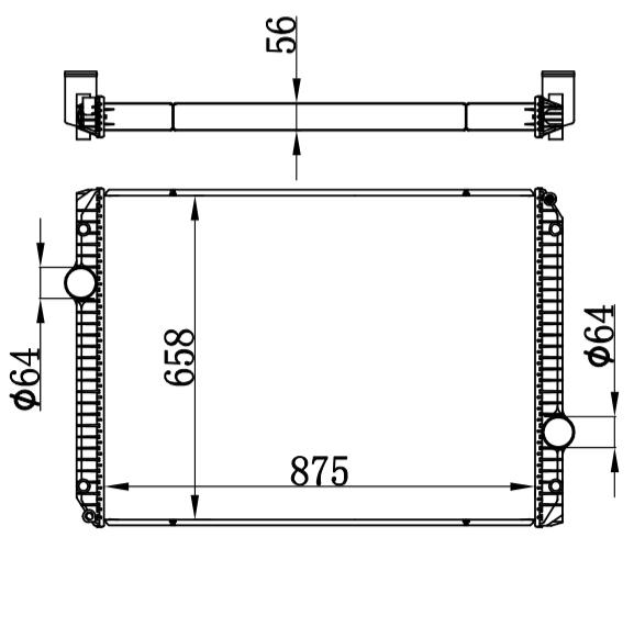 INTERNATIONAL RADIATOR 1675680091 1A15679G