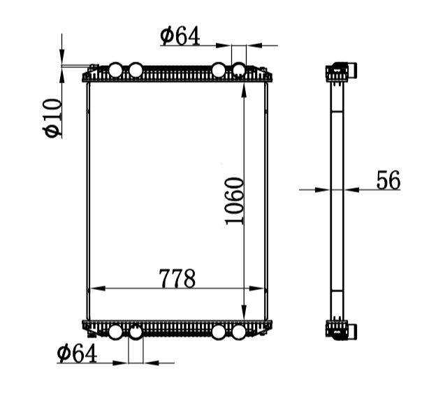 Freightliner RADIATOR LT1072,8000-19,800019,FRE19,559137A,559137OEM,8000-19-PTR,800019PTR, 8000-19-AP