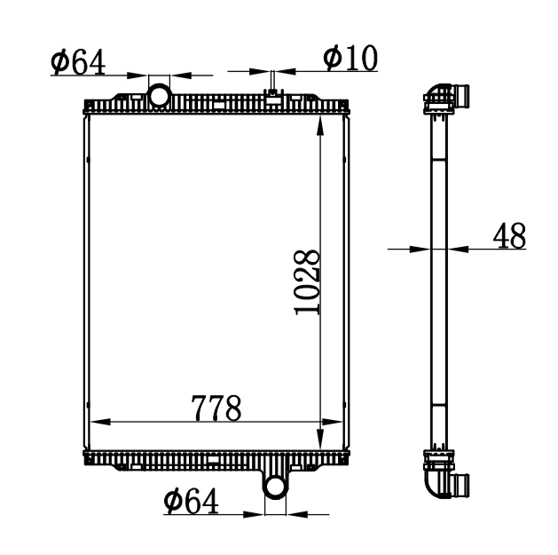 Kenworth T660 & W900 RADIATOR 1A0202650000,F31-60881001100,F31-60881002100,F31-60881011100,F31-60