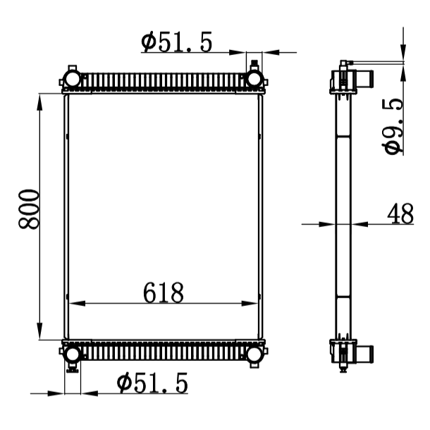 FREIGHTLINER RADIATOR OEM BHTB9423 239199 B423 B9688