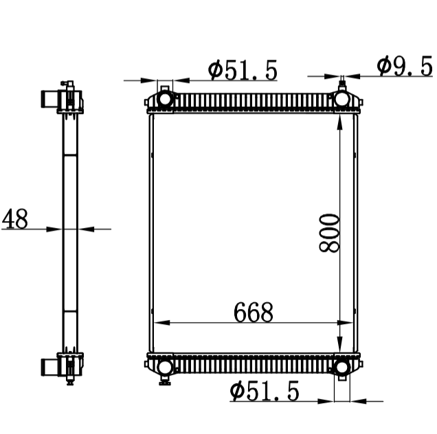 Freightliner Truck Radiator PRESENT 08 RADIATOR BHTB9694,B9694,BHTB9602,B9602,BHTD2344,D2344,BHTD9448,D9448,BHTB9702,B9702,BHTF2515,F2515,BHT74683,BHT74689,BHTE2278,E2278,BHT66111,437289P