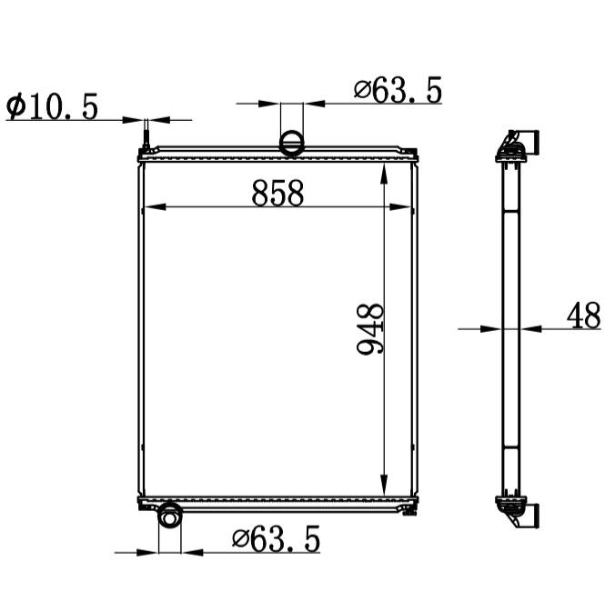 FORD AT9513 RADIATOR 00092101 1003301 104002 10440022 1040014 103382