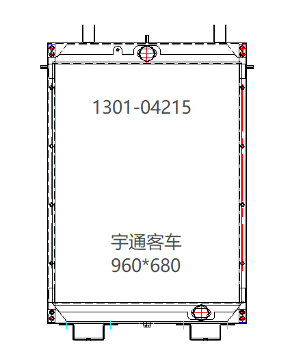 Yutong ZK6120 ZK6116 ZK6129 Bus Radiator OEM 1301-04215