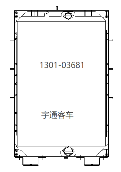 YUTONG BUS RADIATOR OEM 1301-03681