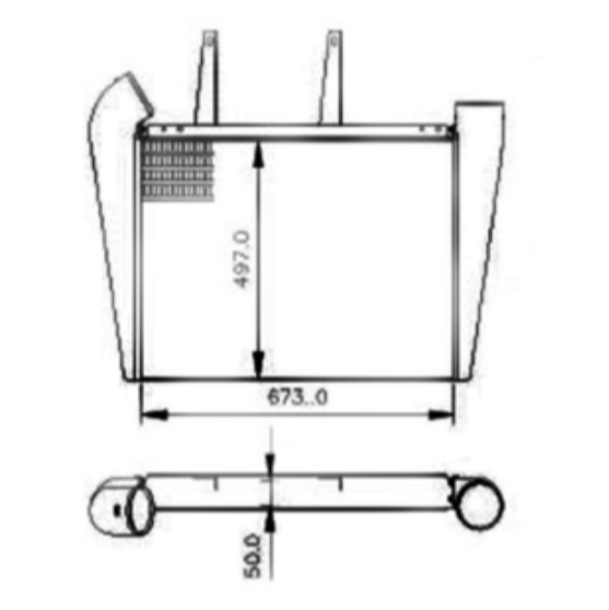 Mercedes-Benz 1621 intercooler 2TB121253A