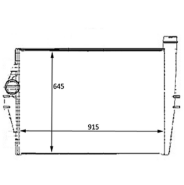 MERCEDES-BENZ INTERCOOLER A6345010101 A6345010101KZ A6345010501 A6345010501KZ O500 RSD BUS