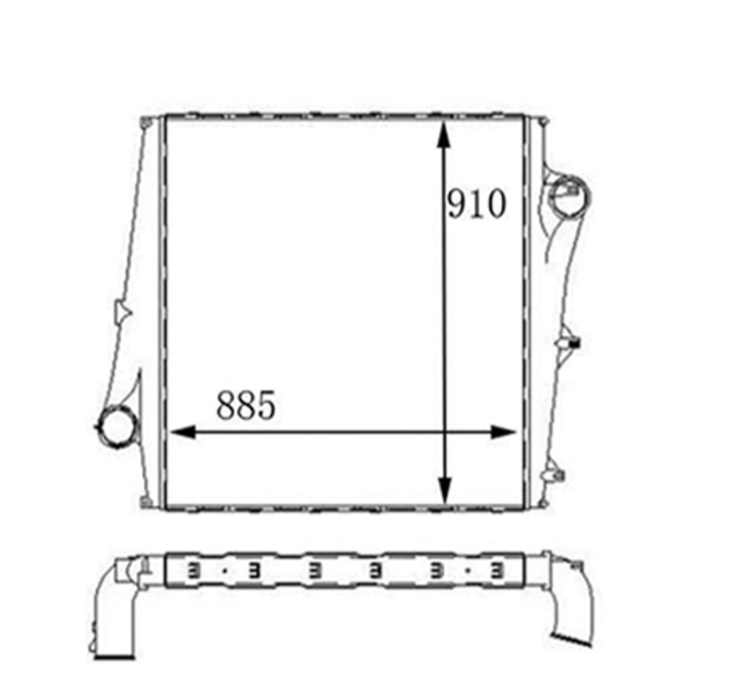 VOLVO FH12 FH16 NH12 Intercooler,20758814,20566844,3183748,85003231,85000017,20755816,85000483