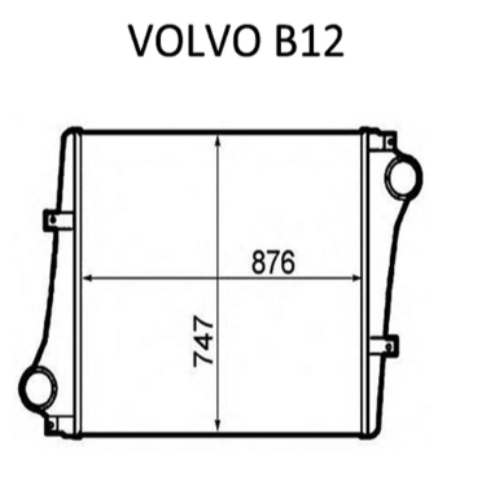 VOLVO B12 INTERCOOLER 100313848 20809850 21731119 85000030 85000620