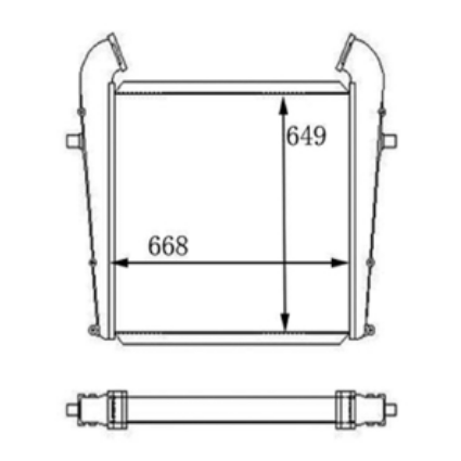 SCANIA İNTERCOOLER 352304 1100086 524305 TG012001R 96912 T112/T113