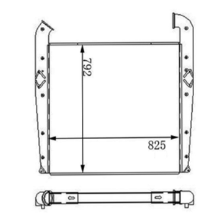 Scania intercooler (1547316 1795730 1531761 1766614 1766617 1769483 1790041 R3500 R580