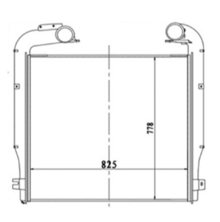 SCANIA Intercooler 1776067 570348 G380 G420 97080