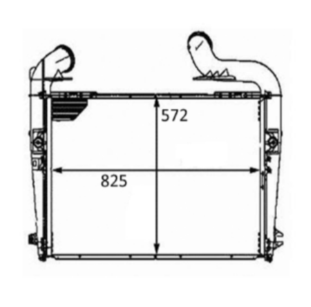 Scania intercooler 1531767 1766615 1766618 1769998 1771925 1817893 1847233 97061