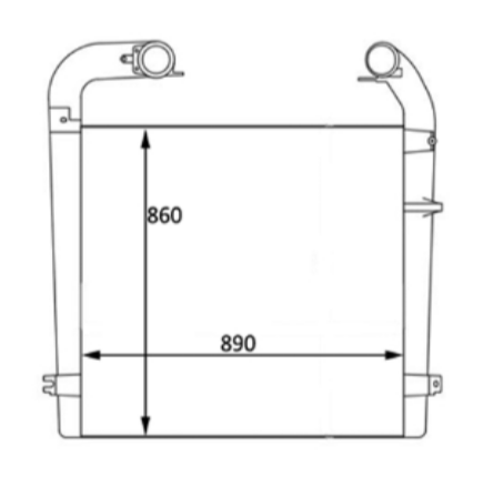 SCANIA INTERCOOLER 1900501 1949827 SC949827 R580 R620 G410-R490-R520