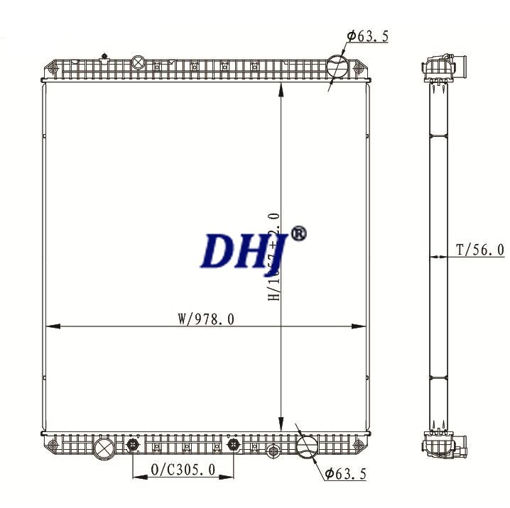 Freightliner/Sterling Radiator for M2,Cascadia & 9500 truck radiator,FR55OC/239159/CTAVTM82733/43